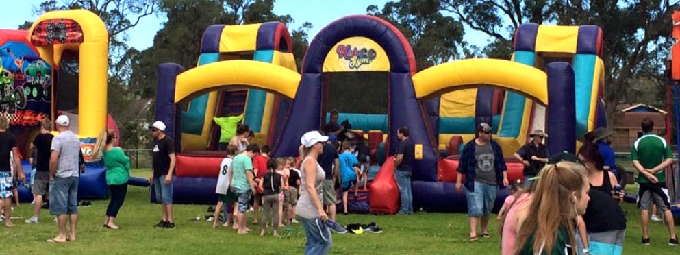 Try our giant obstacle courses
